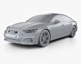 Audi A7 Sportback S-line 2021 3d model clay render