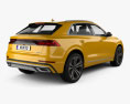 Audi Q8 S-line 2021 3d model back view