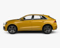 Audi Q8 S-line 2021 3d model side view
