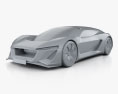 Audi PB18 e-tron 2021 3d model clay render