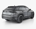 Audi Q8 S-line with HQ interior and engine 2021 3d model