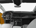 Audi Q8 S-line HQインテリアと とエンジン 2018 3Dモデル dashboard