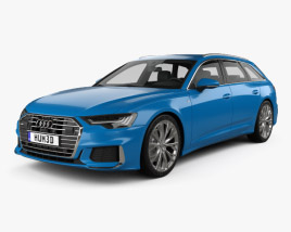 Audi A6 S-Line avant 2021 Modello 3D