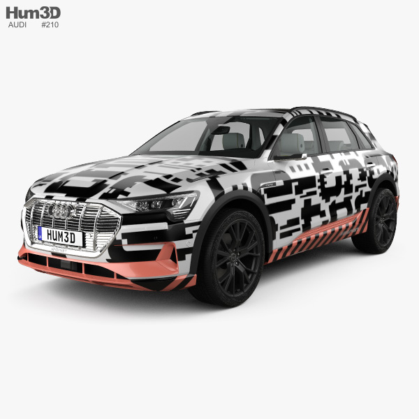Audi e-tron Прототип з детальним інтер'єром 2021 3D модель