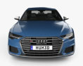 Audi S6 sedan 2022 3D-Modell Vorderansicht
