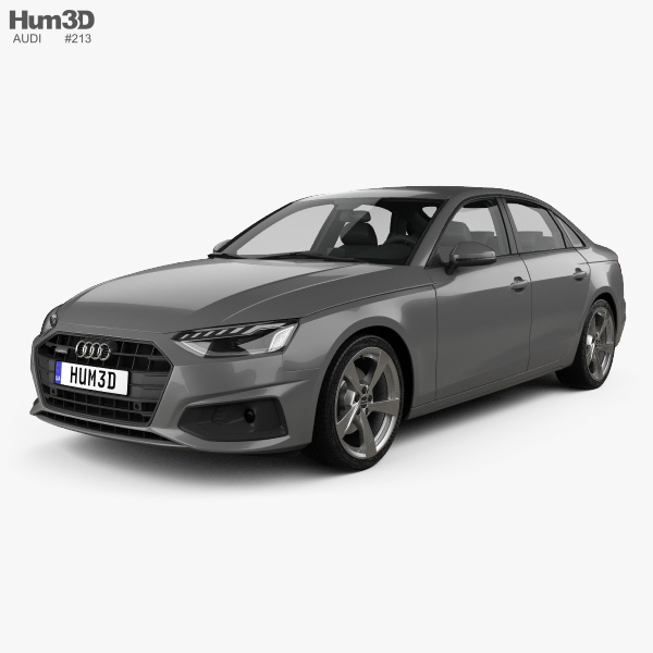 Audi A4 세단 2022 3D 모델 