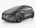 Audi AI:ME 2021 3D模型 wire render