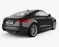 Audi TTS coupe 2016 3D模型 后视图