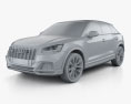 Audi SQ2 2020 3d model clay render