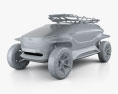 Audi AI:TRAIL quattro 2020 3D模型 clay render