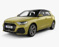 Audi A1 Sportback S-line mit Innenraum 2018 3D-Modell