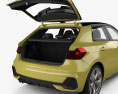 Audi A1 Sportback S-line with HQ interior 2021 3d model