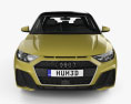 Audi A1 Sportback S-line with HQ interior 2021 3d model front view