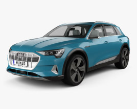 Audi e-tron HQインテリアと 2019 3Dモデル