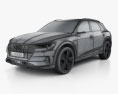 Audi e-tron mit Innenraum 2019 3D-Modell wire render