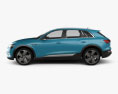 Audi e-tron mit Innenraum 2019 3D-Modell Seitenansicht
