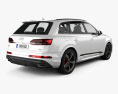 Audi Q7 S-line 2022 3d model back view