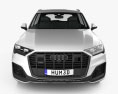 Audi Q7 S-line 2022 3d model front view