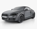 Audi TT coupe 2016 3d model wire render