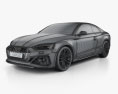 Audi RS5 coupe 2022 3d model wire render