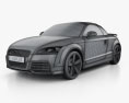 Audi TT RS Roadster 2016 3D-Modell wire render