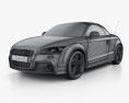 Audi TTS Roadster 2016 3d model wire render