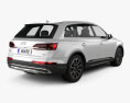 Audi Q7 2022 3d model back view