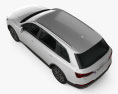Audi Q7 2022 3d model top view