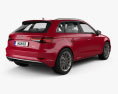Audi A3 sportback with HQ interior 2019 3d model back view