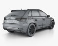 Audi A3 sportback with HQ interior 2019 3d model