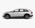 Audi A4 Allroad with HQ interior 2022 3d model side view
