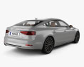Audi A5 S-line sportback with HQ interior 2020 3d model back view