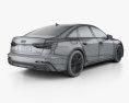 Audi A6 S-Line 轿车 带内饰 2018 3D模型