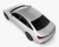 Audi A6 S-Line sedan with HQ interior 2021 3d model top view