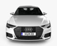 Audi A6 S-Line 轿车 带内饰 2018 3D模型 正面图