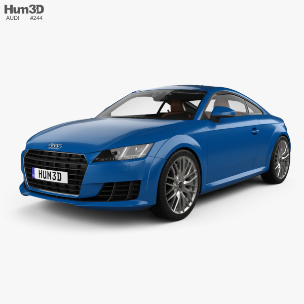 Audi TT купе з детальним інтер'єром 2017 3D модель