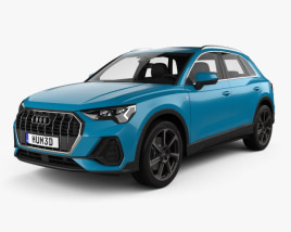 Audi Q3 S-line avec Intérieur 2018 Modèle 3D