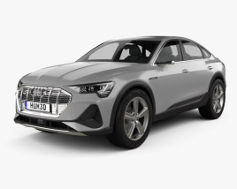 Audi e-tron sportback S-line coupe 2021 3D model