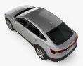 Audi e-tron sportback S-line coupe 2021 3d model top view