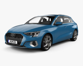Audi A3 sportback 2022 3Dモデル