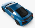 Audi R8 V10 coupé 2022 3D-Modell Draufsicht