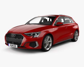 Audi A3 S-line sportback 2022 3D model