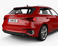 Audi A3 S-line sportback 2022 3d model