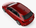 Audi A3 S-line sportback 2022 3d model top view