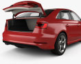 Audi A3 S-line Worldwide Sedán con interior 2013 Modelo 3D