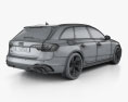 Audi RS4 avant 2022 3d model