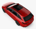 Audi RS4 avant 2022 3d model top view