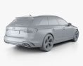 Audi RS4 avant 2022 3Dモデル