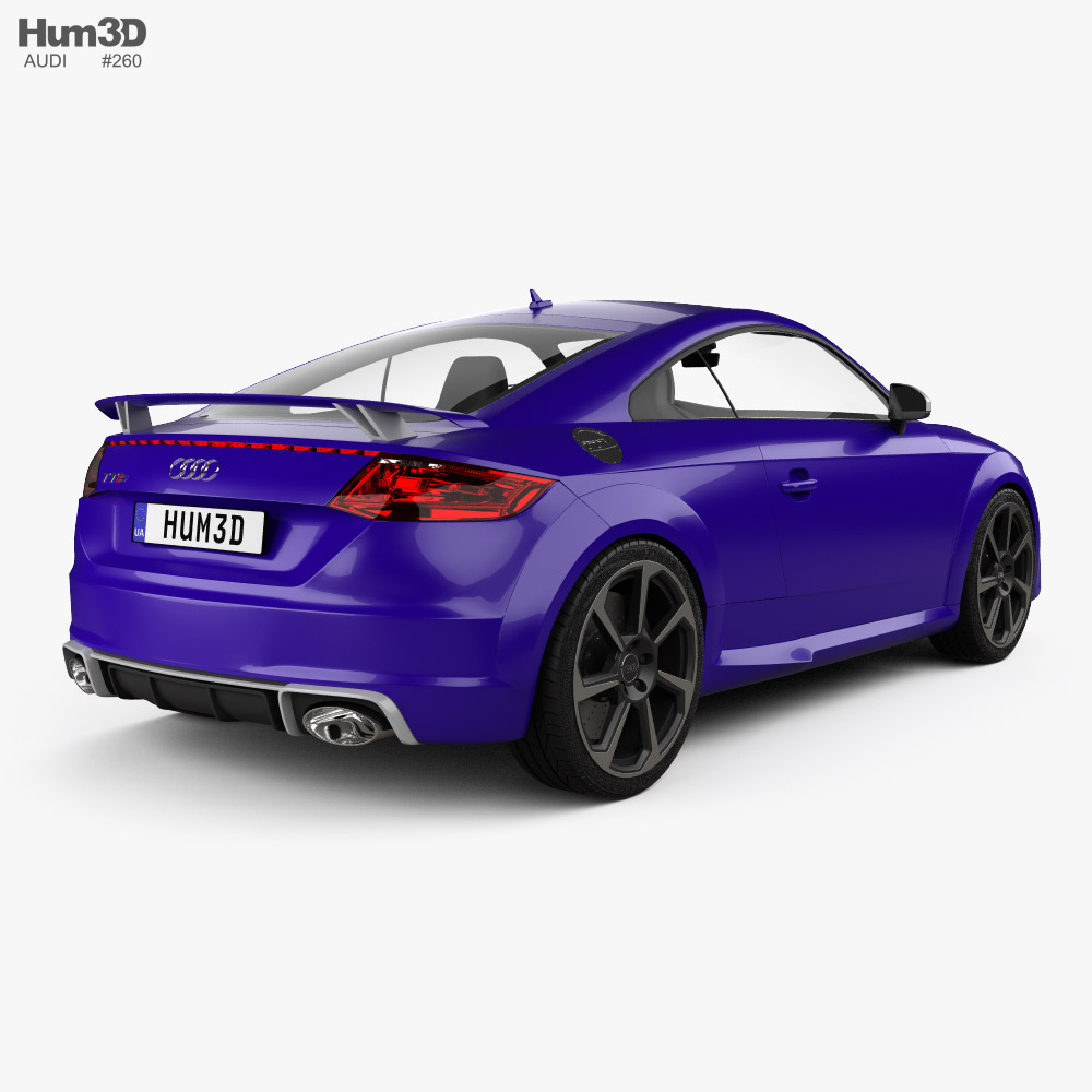 Audi TT RS купе 2019 3D модель back view