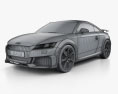 Audi TT RS coupe 2022 3d model wire render